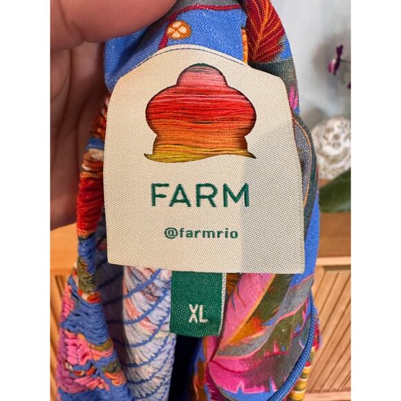 FARM RIO Macaw Party Mini Dress Size XL Excellent Condition! - Picture 9 of 9